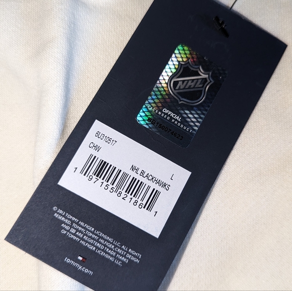 NHL Chicago Blackhawk Tommy Hilfiger Hoodies, NWT - Picture 6 of 9